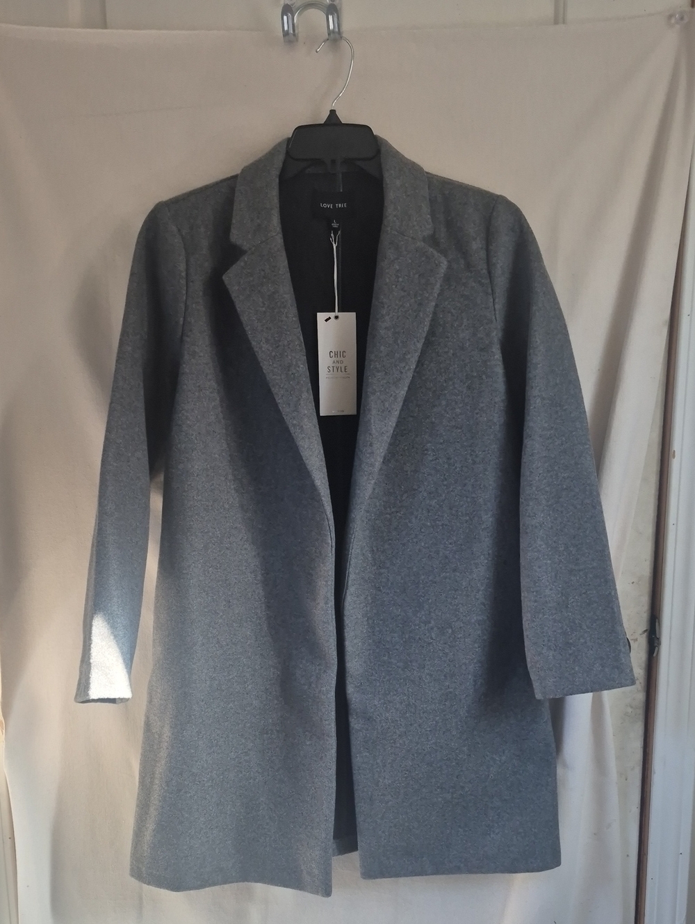 Love Tree Women's Gray  Coat
